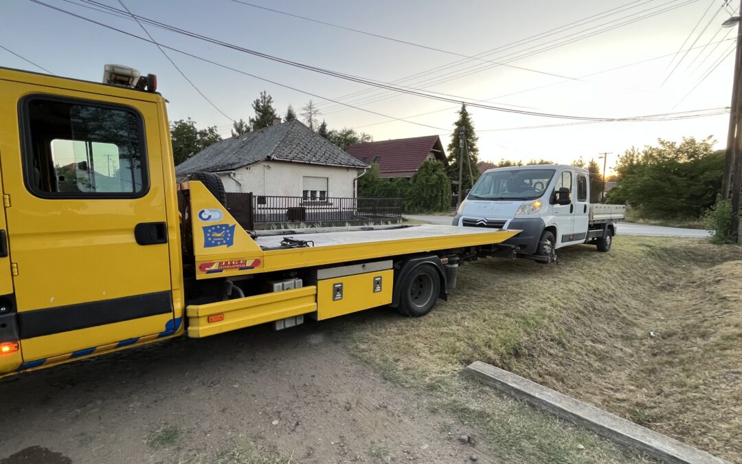 Citroën Jumpy mentése a Margit hídról